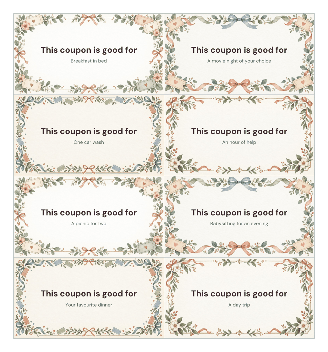 Preview of the first page of Coupon book (PDF)